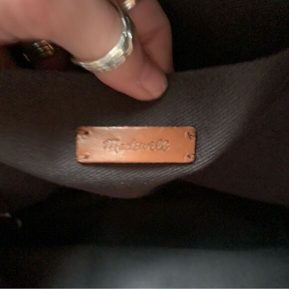 MADEWELL Charleston canvas & leather backpack main image 7